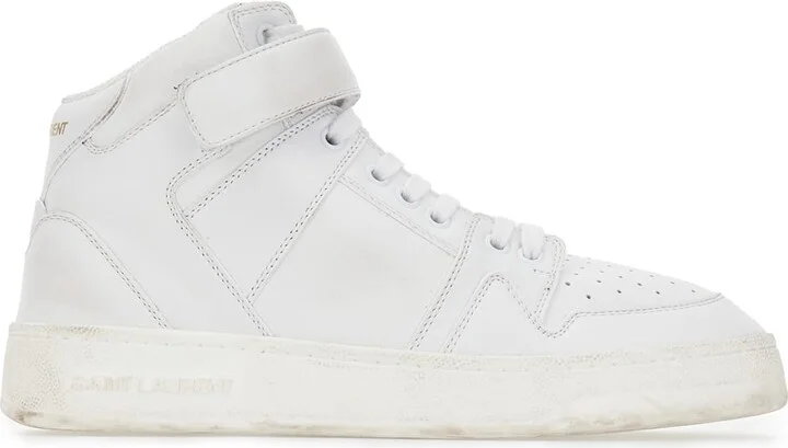 White Leather Lax Sneakers