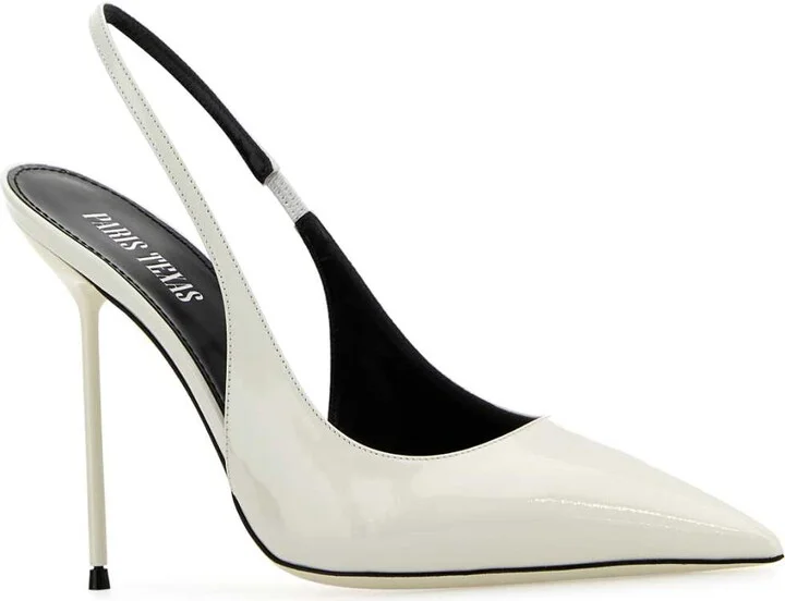 White Leather Lidia Pumps - Image 2