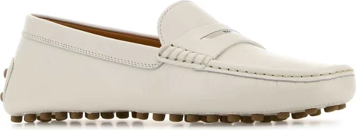White Leather Loafers - Image 2