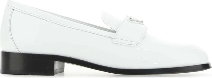 White Leather Loafers