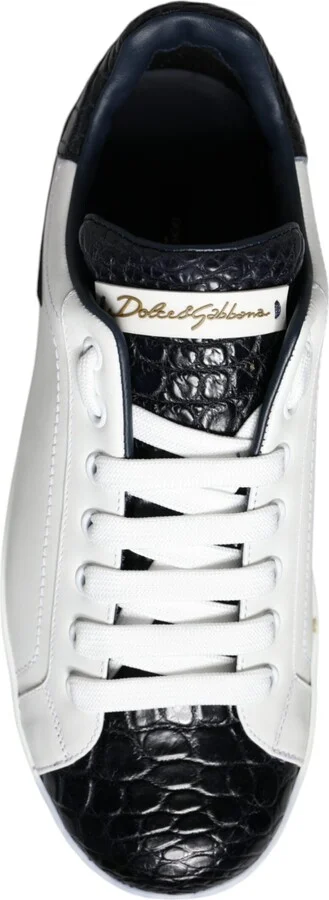 White Leather Logo Portofino Sneaker Men's Shoes (Pre-Owned) - Image 6