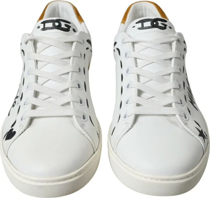 White Leather LOVE Milano Men Sneakers Men's Shoes - Image 2