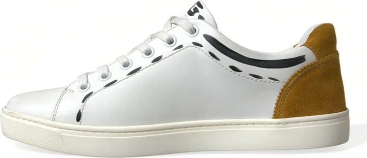 White Leather LOVE Milano Men Sneakers Men's Shoes - Image 5