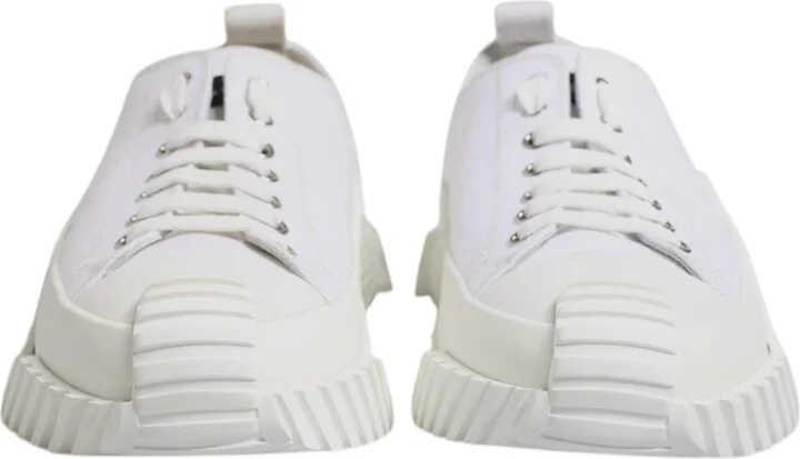 White Leather Low Top NS1 Sneakers Men's Shoes - Image 2