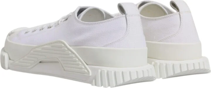 White Leather Low Top NS1 Sneakers Men's Shoes - Image 5