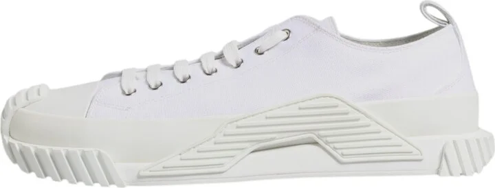 White Leather Low Top NS1 Sneakers Men's Shoes - Image 6