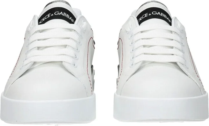 White Leather Low Women's Tops - Image 3