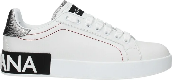 White Leather Low Women's Tops