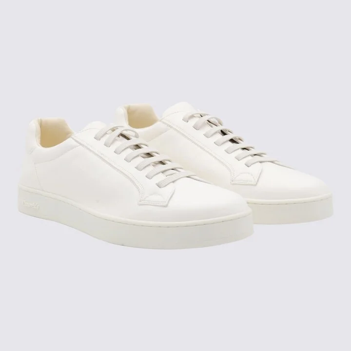 White Leather Ludlow Sneakers - Image 2