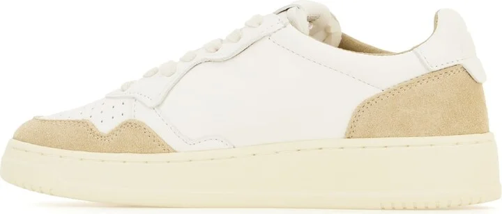 White Leather Medalist Sneakers - Image 3