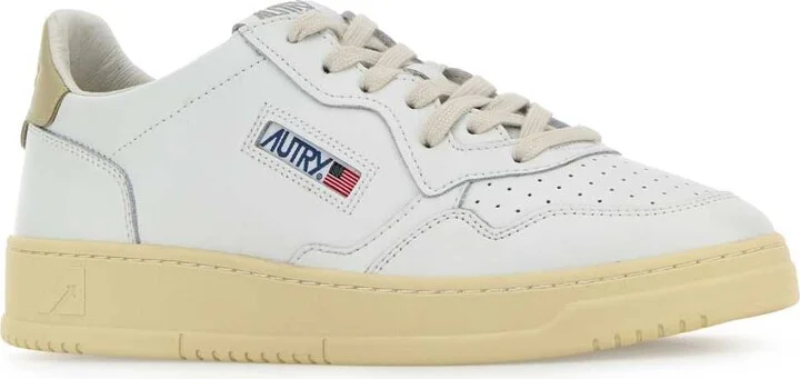 White Leather Medalist Sneakers - Image 2