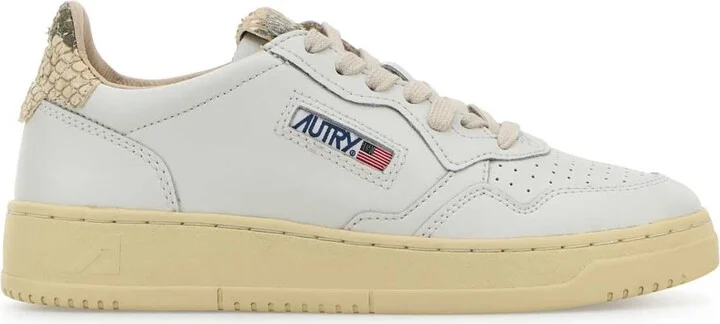 White Leather Medalist Sneakers