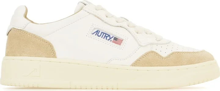 White Leather Medalist Sneakers