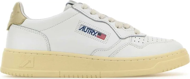 White Leather Medalist Sneakers