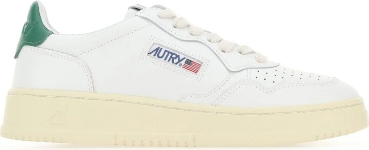 White Leather Medalist Sneakers