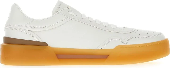 White Leather New Roma Sneakers