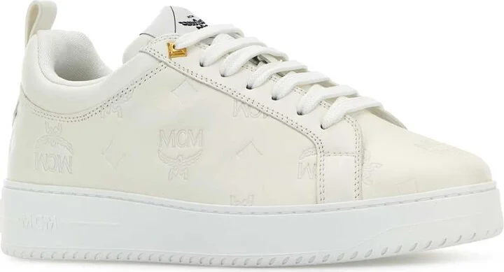 White Leather New Terrain Sneakers - Image 2