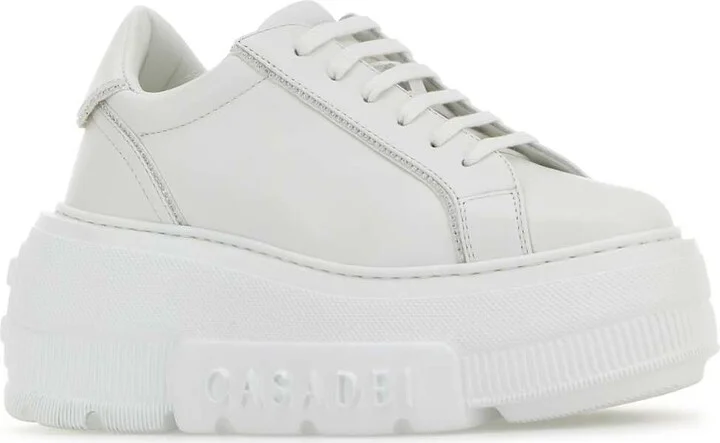 White Leather Nexus Sneakers - Image 2