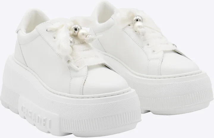 White Leather Nexus Sneakers - Image 2