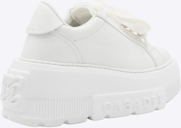 White Leather Nexus Sneakers - Image 3