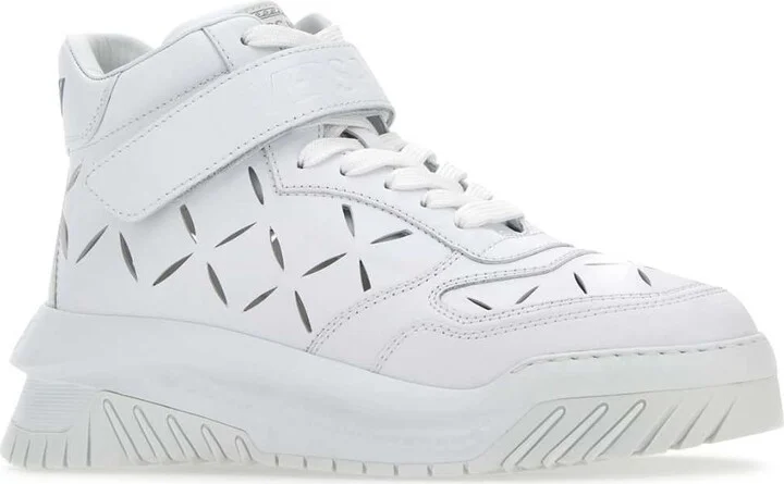 White Leather Odissea Sneakers - Image 2