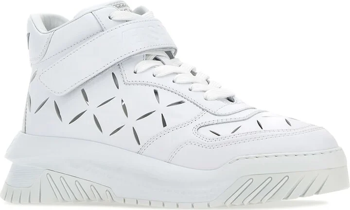 White Leather Odissea Sneakers - Image 2