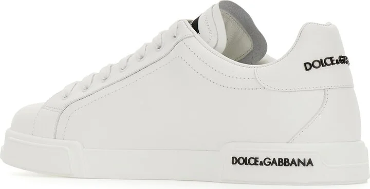 White Leather Portofino Sneakers - Image 3
