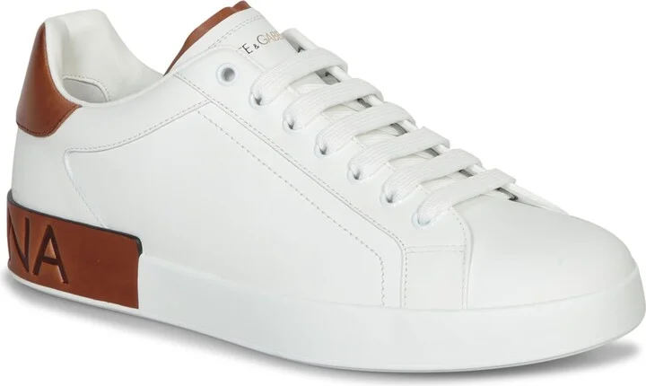 White Leather Portofino Sneakers - Image 2