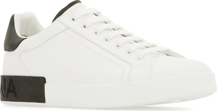 White Leather Portofino Sneakers - Image 2