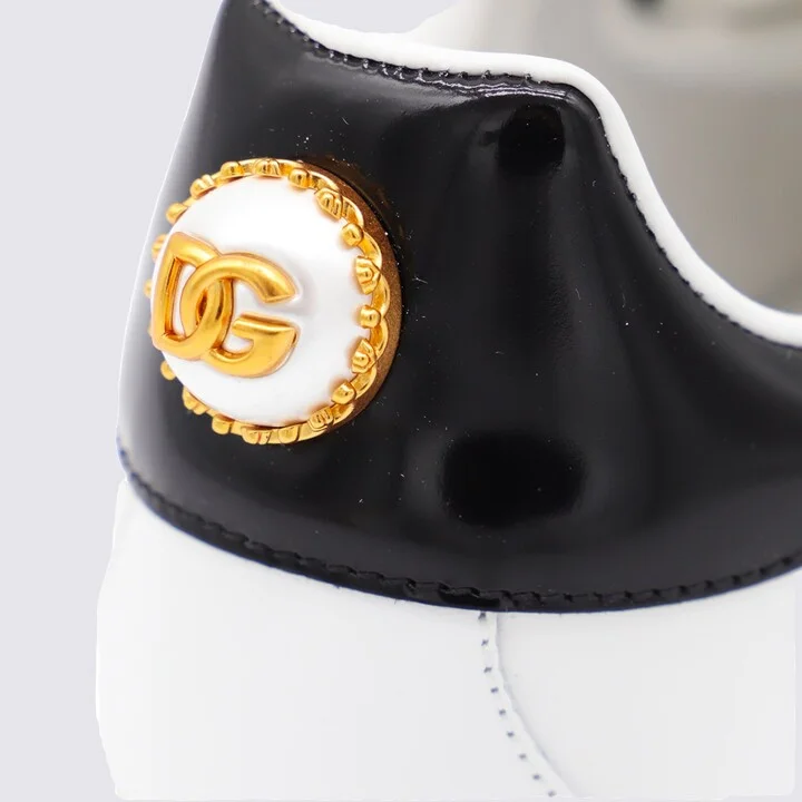 White Leather Portofino Sneakers - Image 4