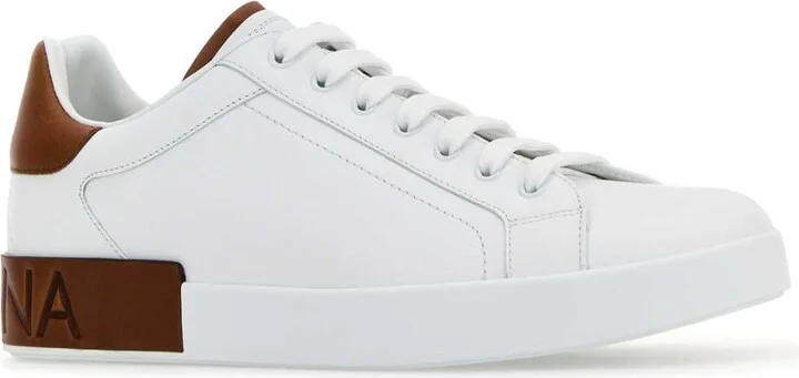 White Leather Portofino Sneakers - Image 2