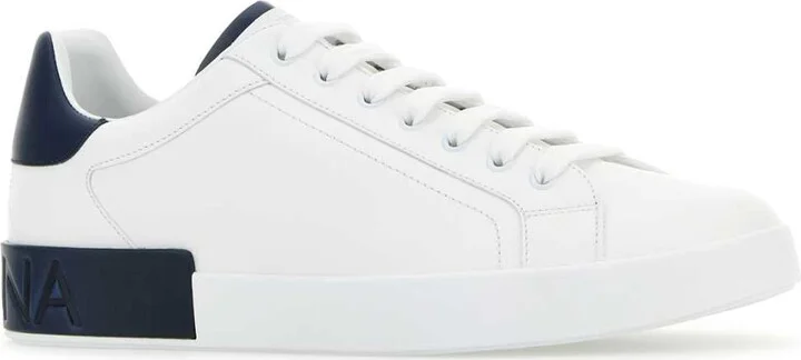 White Leather Portofino Sneakers - Image 2