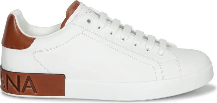 White Leather Portofino Sneakers