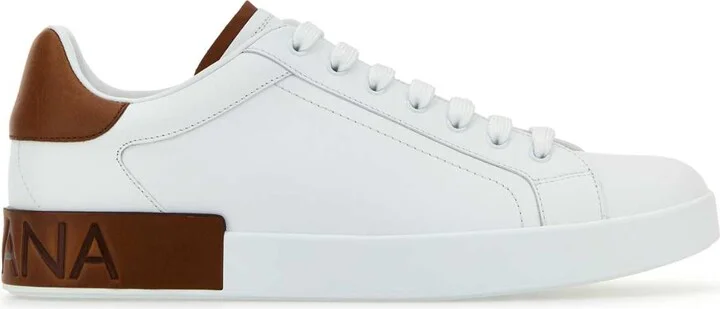 White Leather Portofino Sneakers