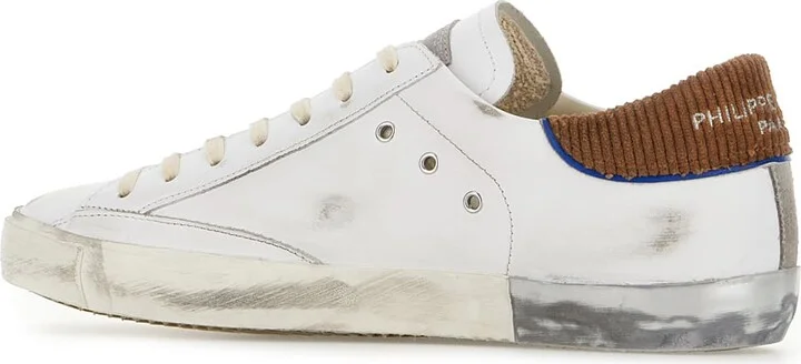 White Leather Prsx Low Sneakers - Image 3