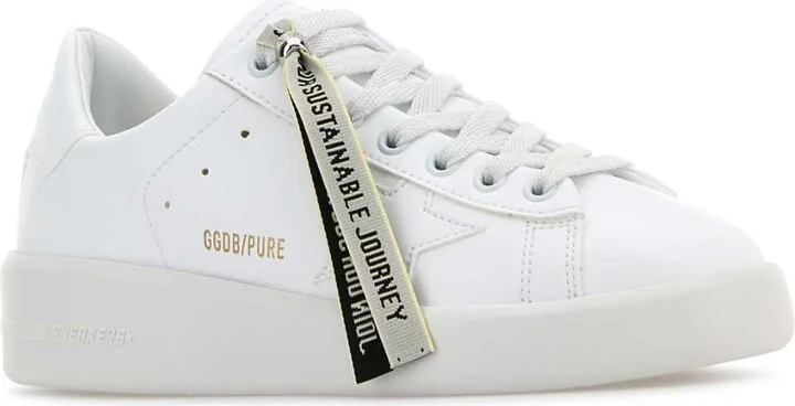 White Leather Pure New Sneakers - Image 2