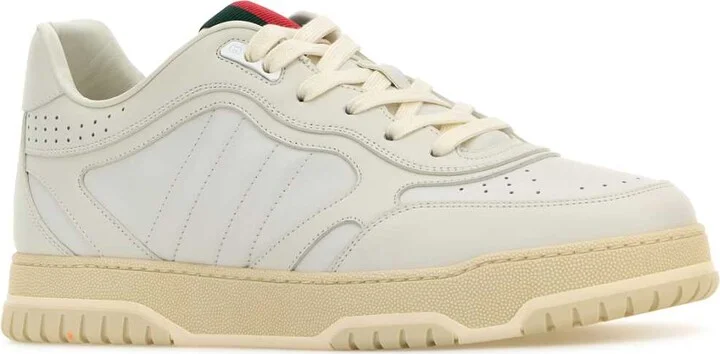 White Leather Re-web Sneakers - Image 2
