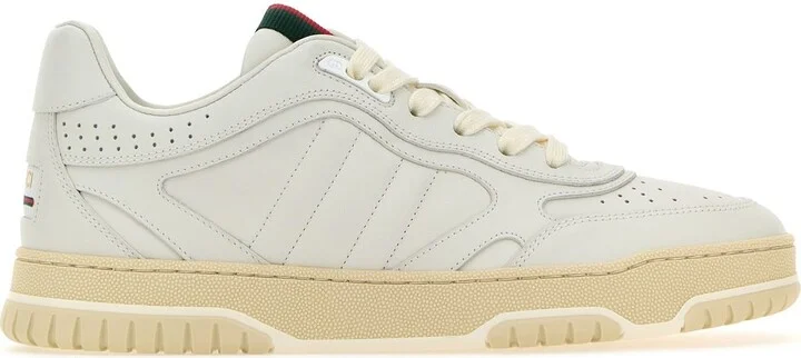 White leather Re-Web sneakers