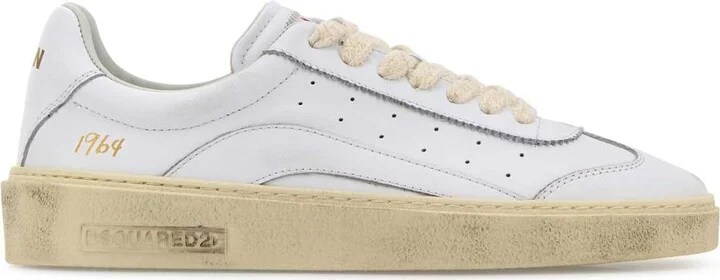 White Leather Rider Sneakers