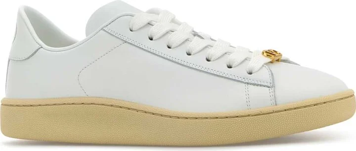 White Leather Royco Sneakers - Image 2
