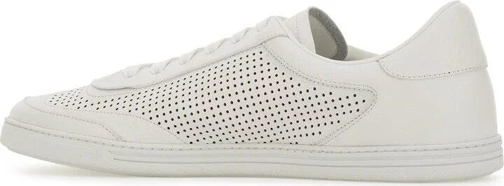 White Leather Saint Tropez Sneakers - Image 3