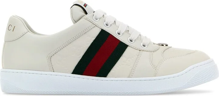White leather Screener sneakers