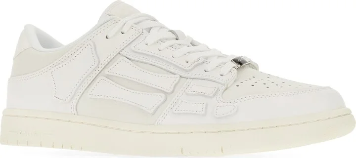 White Leather Skel Top Sneakers - Image 2