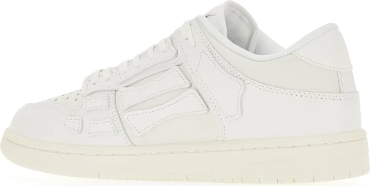 White Leather Skel Top Sneakers - Image 3