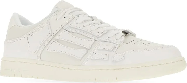White Leather Skel Top Sneakers - Image 2