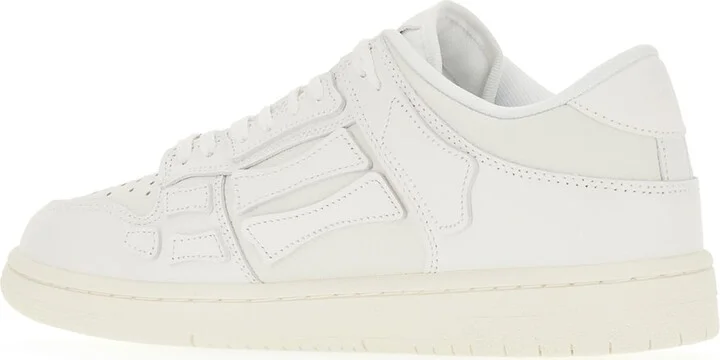 White Leather Skel Top Sneakers - Image 3