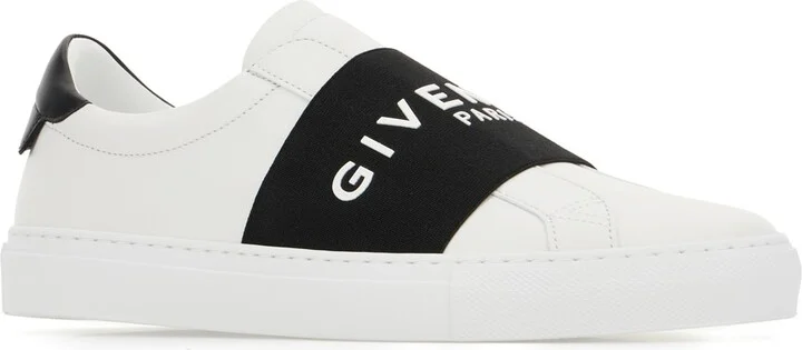 White Leather Slip Ons - Image 2