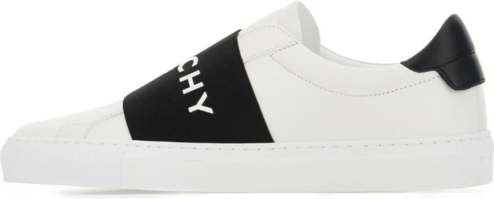White Leather Slip Ons - Image 3
