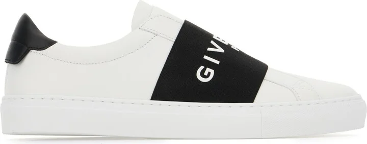 White Leather Slip Ons
