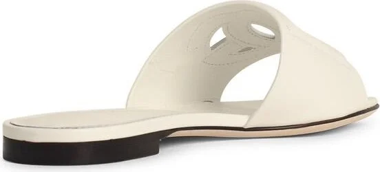 White Leather Slippers - Image 3